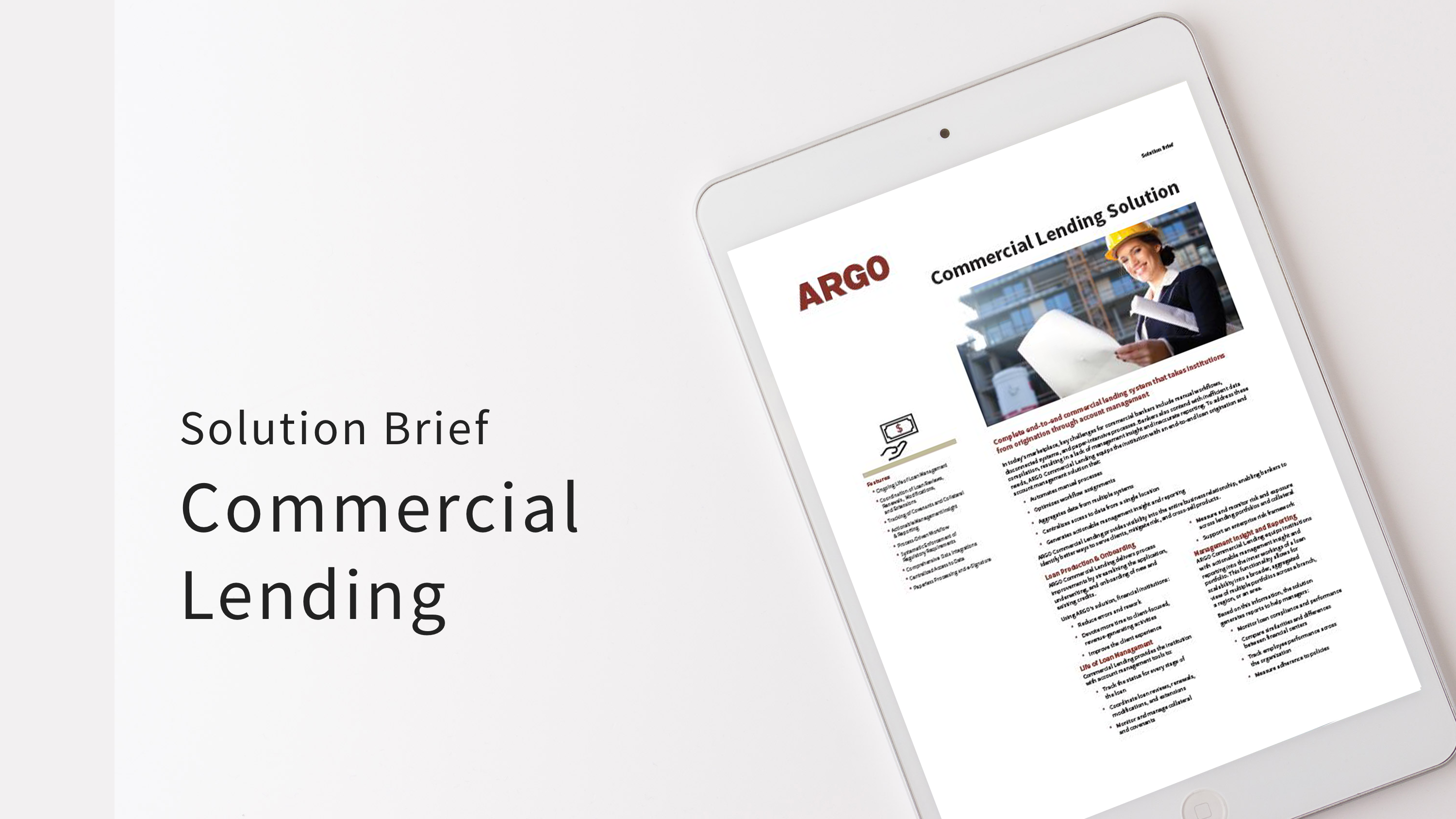Solution Brief Commercial Lending